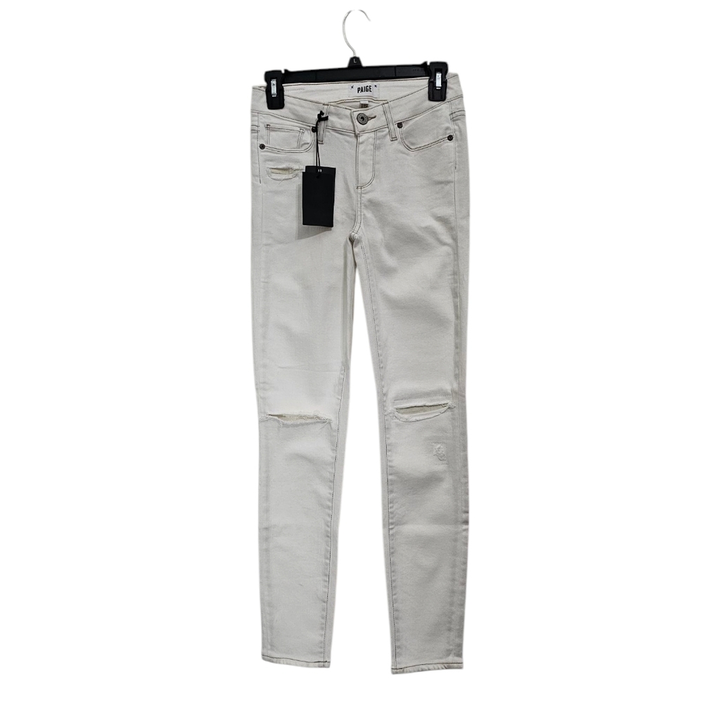 PAIGE Women's Skinny Jeans in Cream